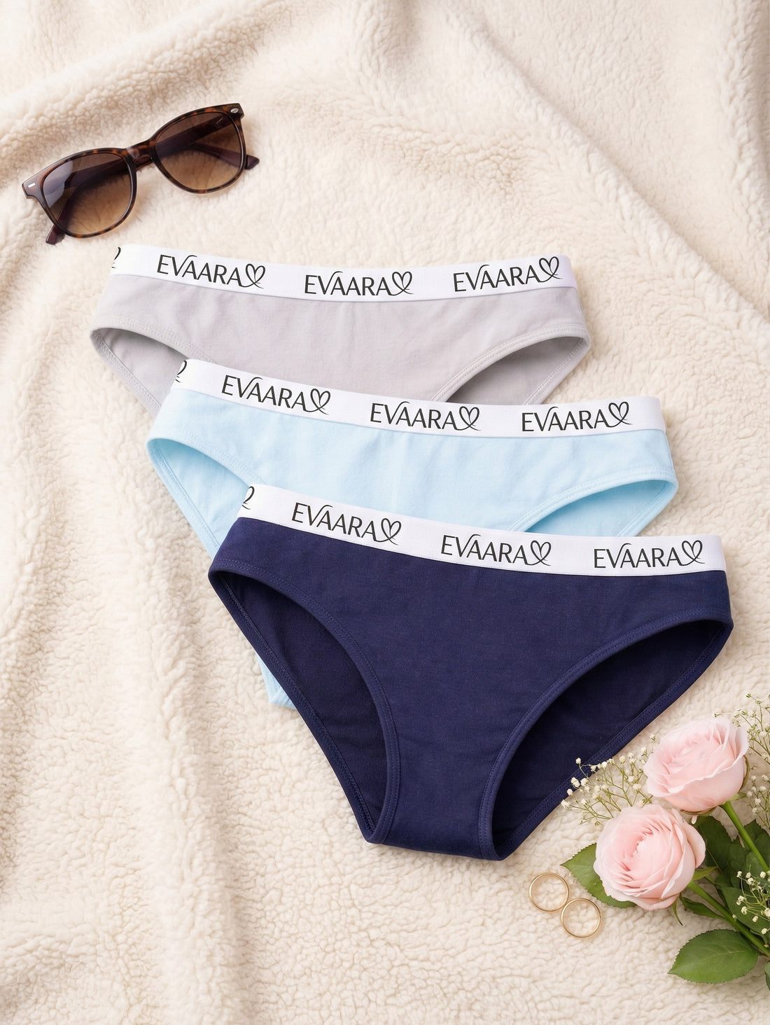 Women’s Soft Cotton Hipster Panty Combo (Pack of 3)