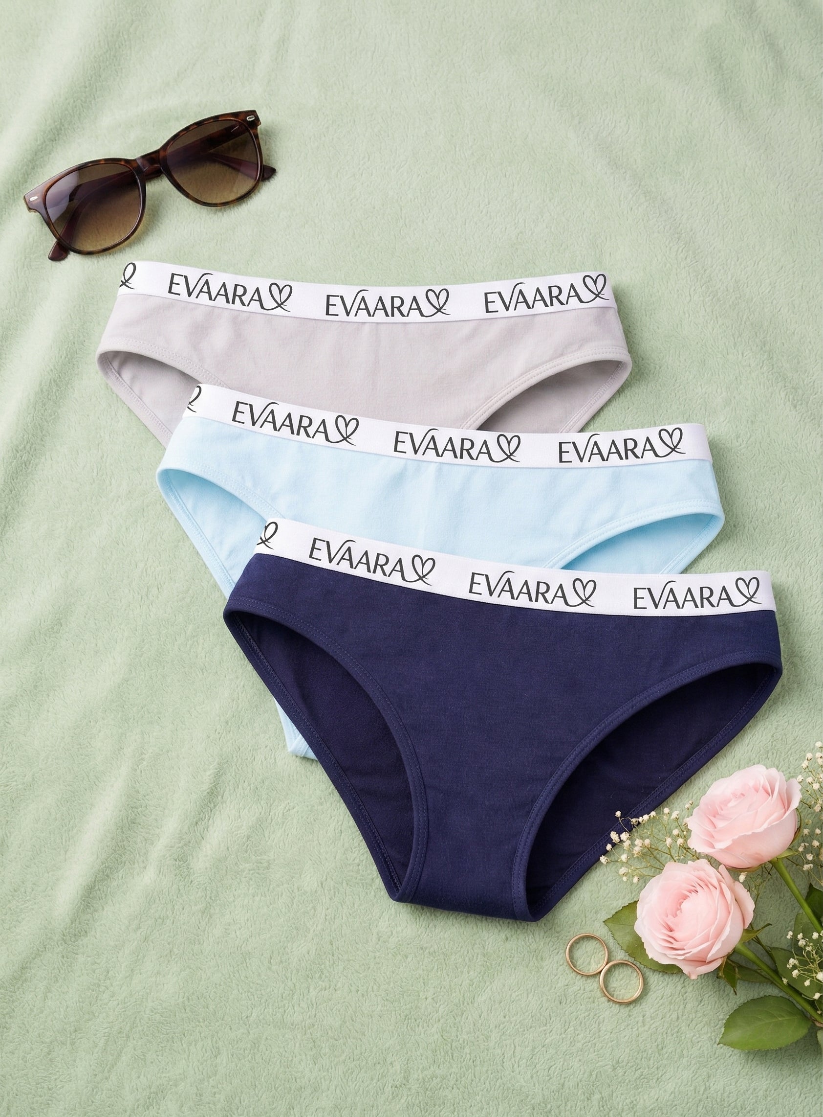 Women’s Soft Cotton Hipster Panty Combo (Pack of 3)