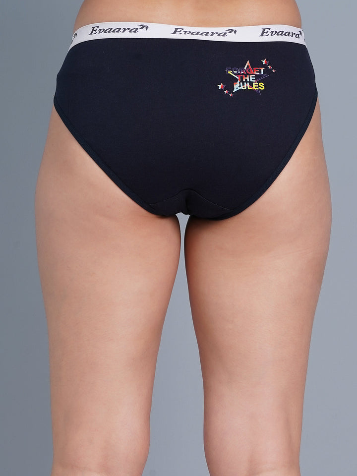 3 Pcs 100% Pure cotton washable sticker brief panty