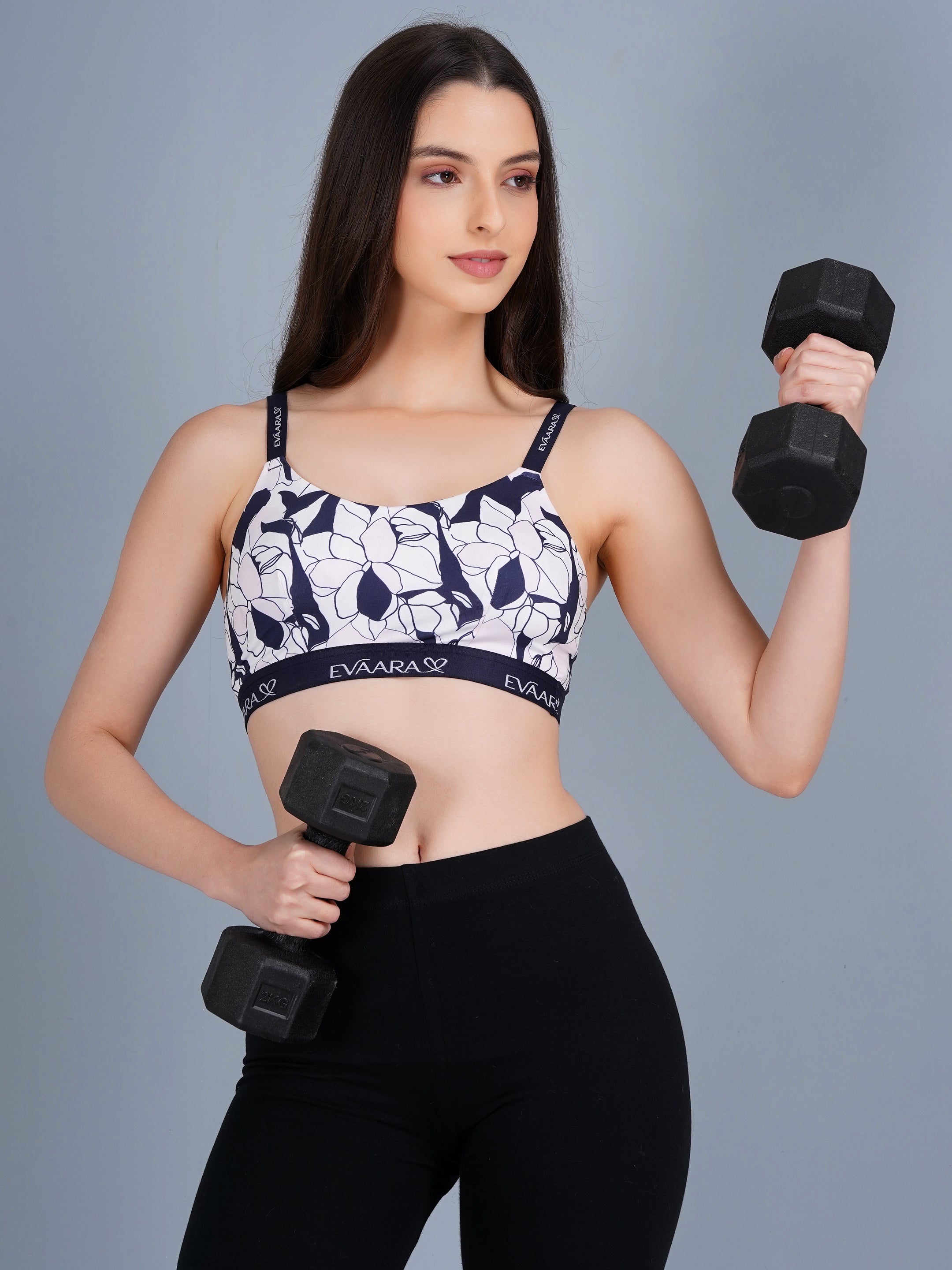 Geomatrical Digital Printed Sports Bra for Women