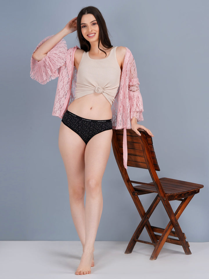 3 Pcs extra soft heart brief, hipster mid rise