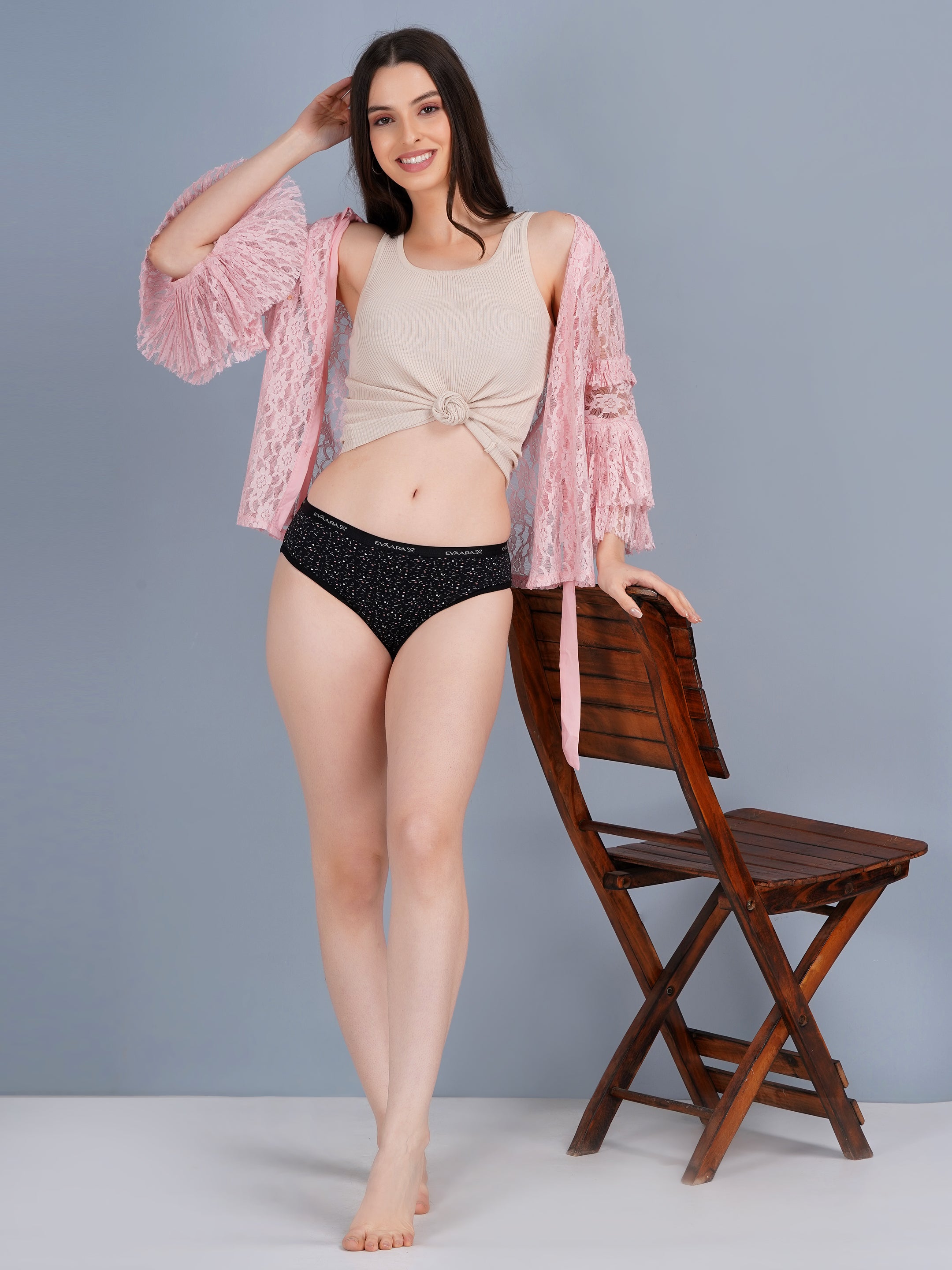 3 Pcs 92% Cotton & 8% Spendex extra soft Printed brief