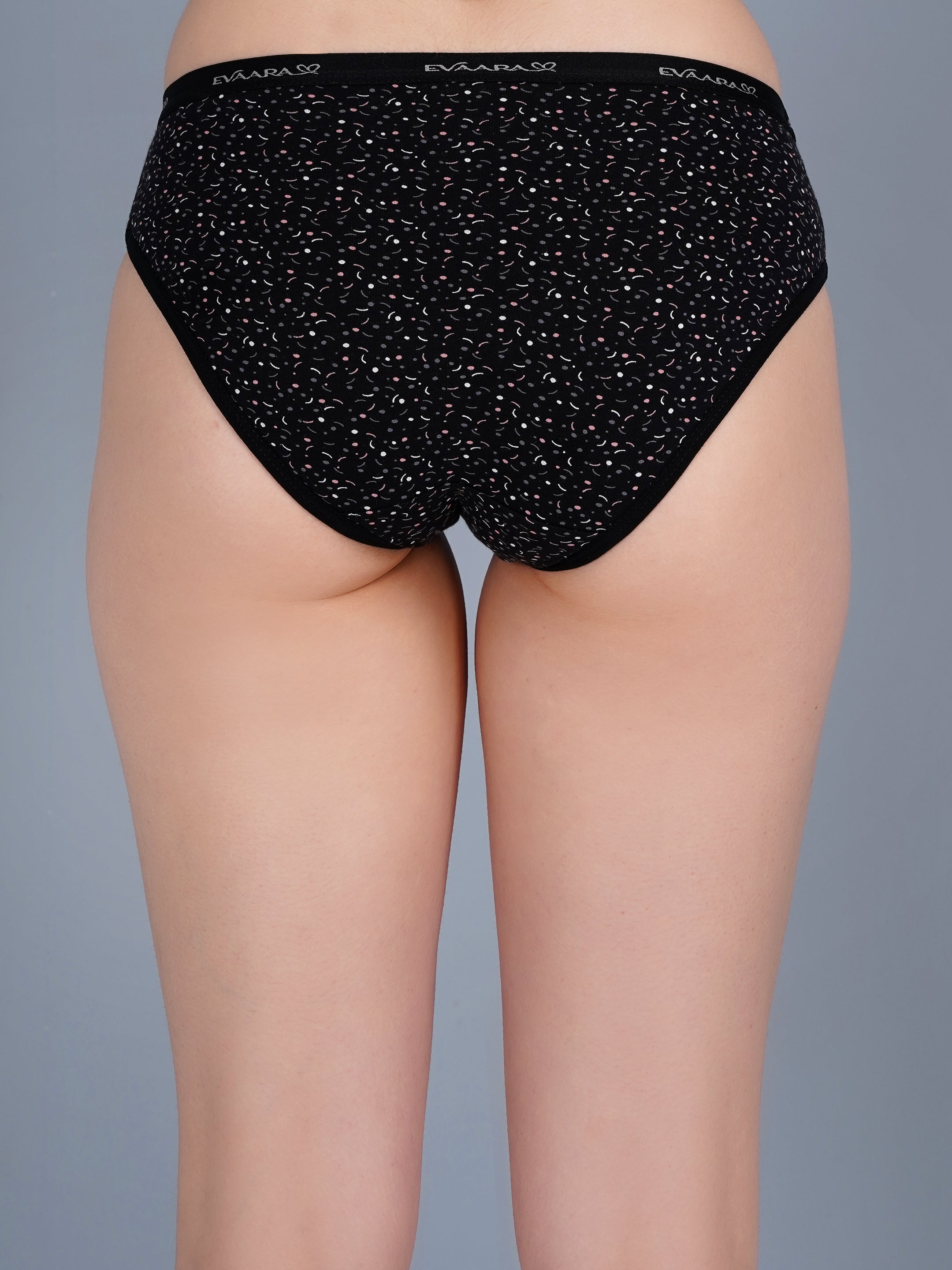 3 Pcs 92% Cotton & 8% Spendex extra soft Printed brief