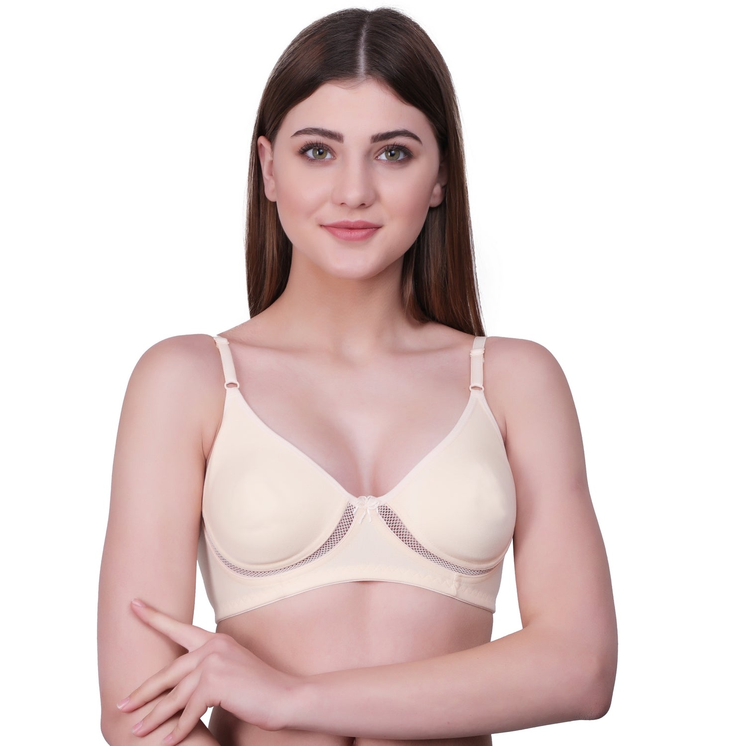 Seamless Everyday Comfort Bra – Nude Non-Padded Wire-Free Bra