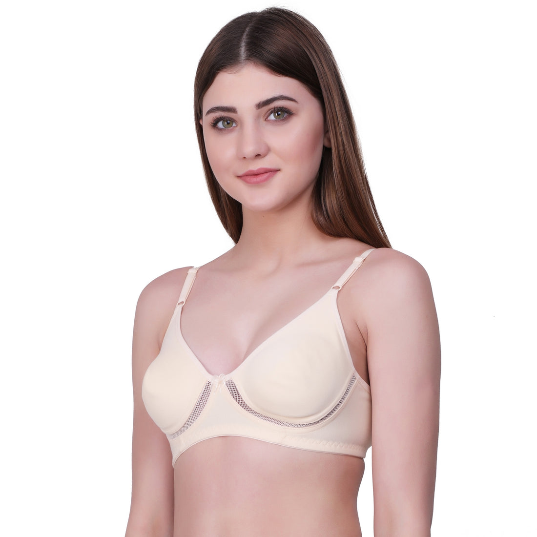 Seamless Everyday Comfort Bra – Nude Non-Padded Wire-Free Bra