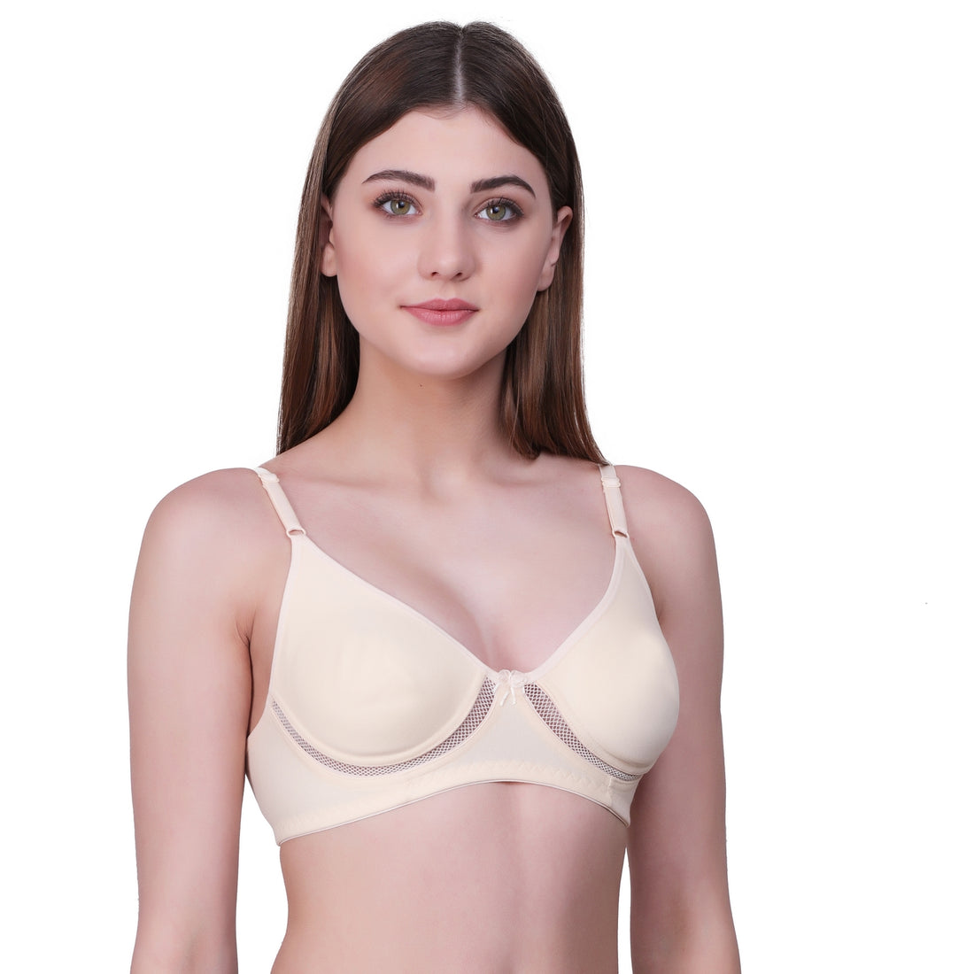Seamless Everyday Comfort Bra – Nude Non-Padded Wire-Free Bra